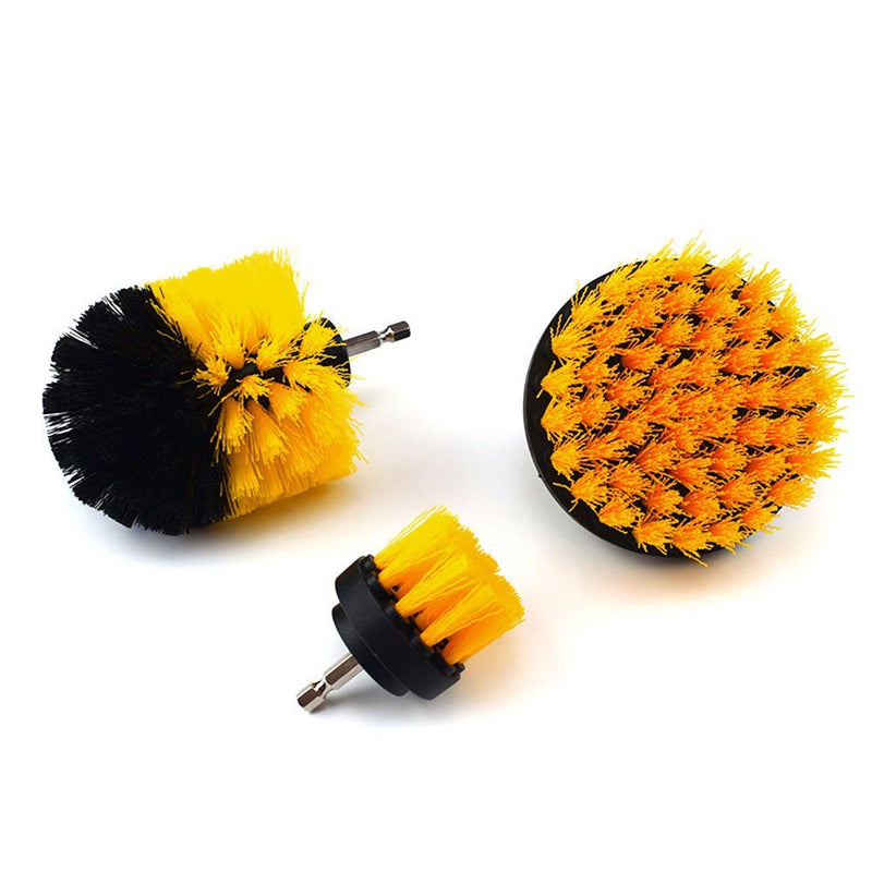 3-Pieces Set: Power Scrubber Brush Set Drill Scrubber Cleaning Brush Home Improvement - DailySale