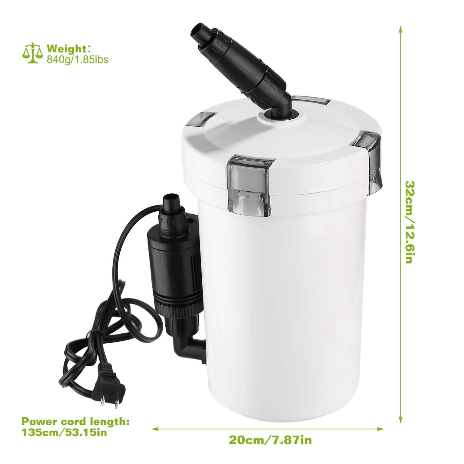 3-Stage External Canister Filter for 28 Gallon Aquarium Fish Tank Pet Supplies - DailySale