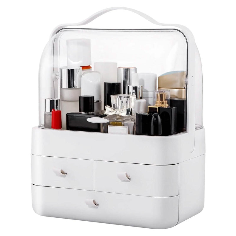 3-Tier Makeup Organizers Cosmetic Storage Box with Dustproof Waterproof Lid Closet & Storage - DailySale