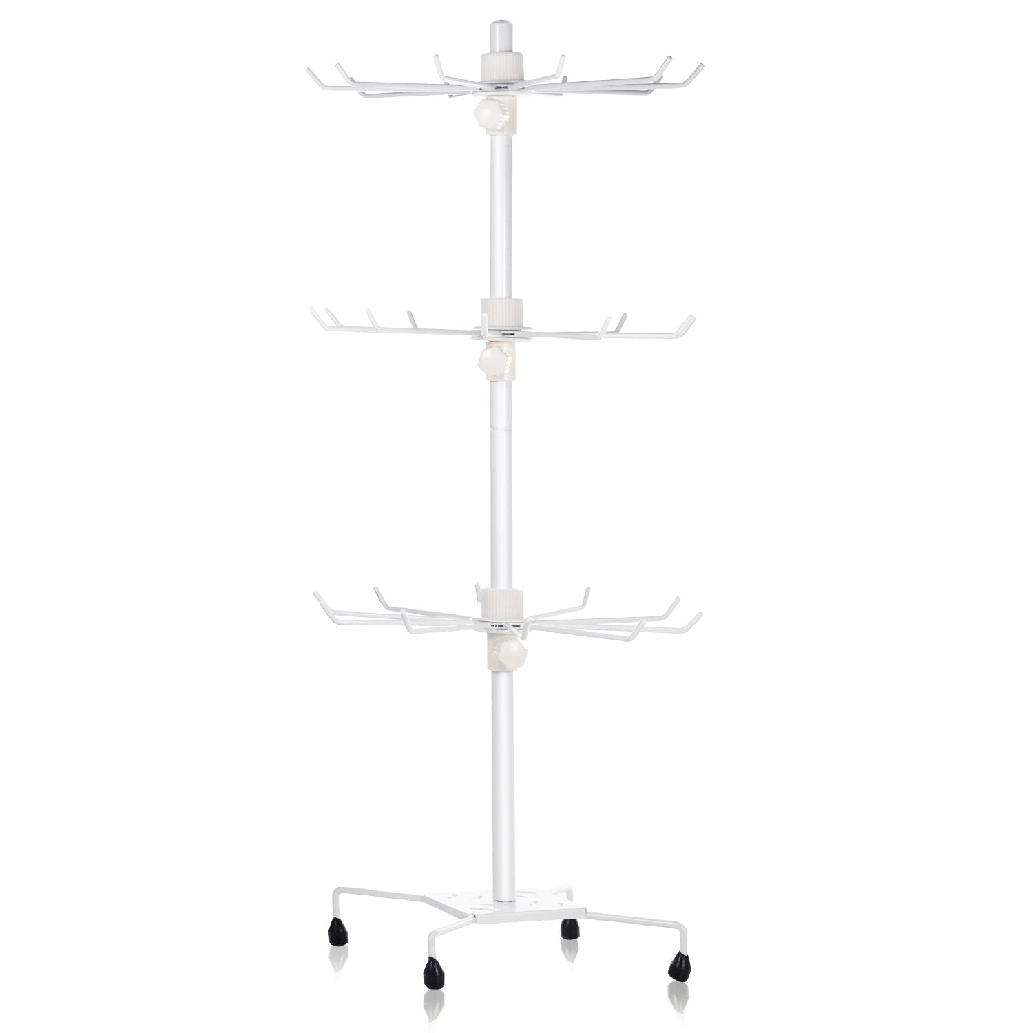 3-Tier Metal Jewelry Rack 30-Hook Necklaces Bracelets Display Stand Closet & Storage - DailySale