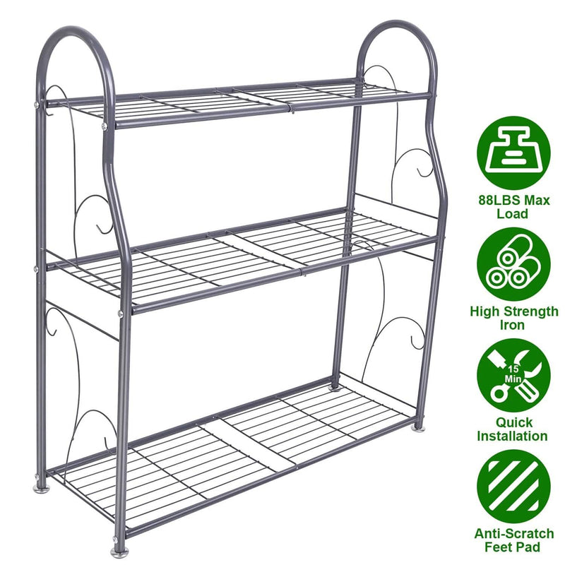 3-Tier Plant Stand Shelf Display Rack Garden & Patio - DailySale