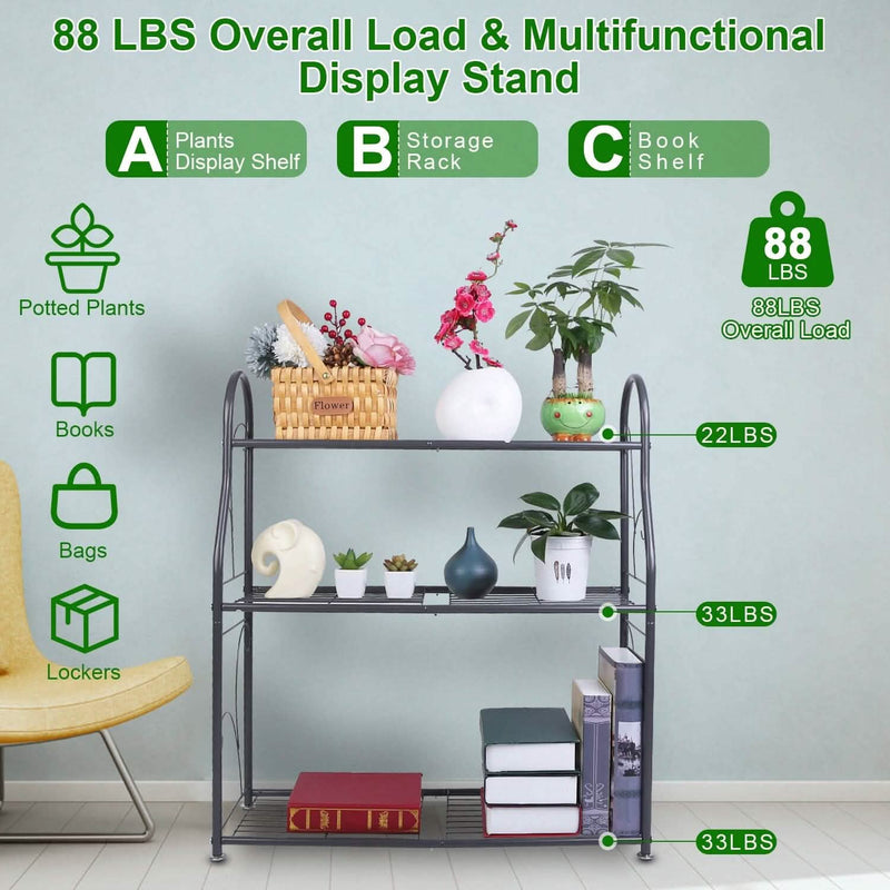 3-Tier Plant Stand Shelf Display Rack Garden & Patio - DailySale