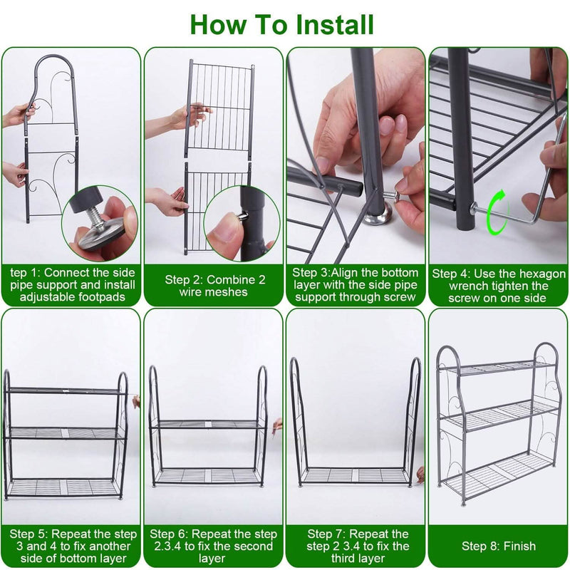 3-Tier Plant Stand Shelf Display Rack Garden & Patio - DailySale