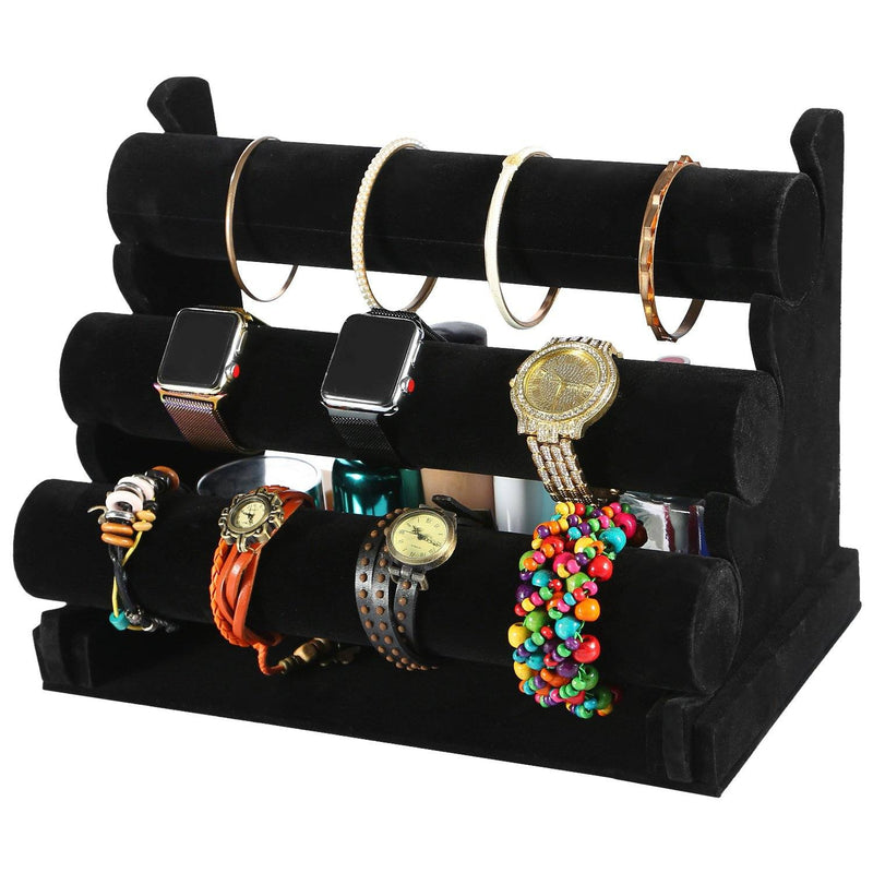 3-Tier Velvet Jewelry Stand Closet & Storage - DailySale