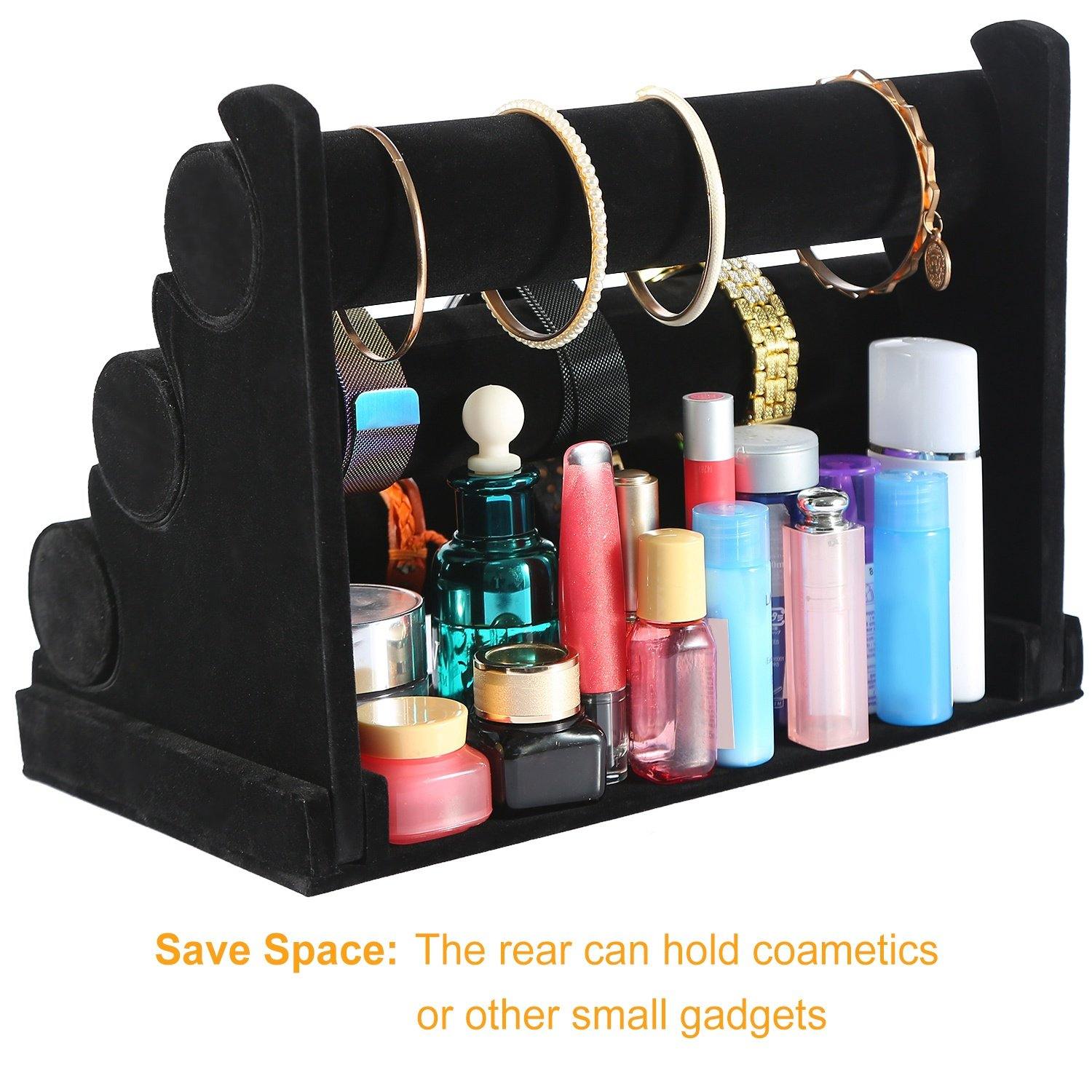 3-Tier Velvet Jewelry Stand Closet & Storage - DailySale