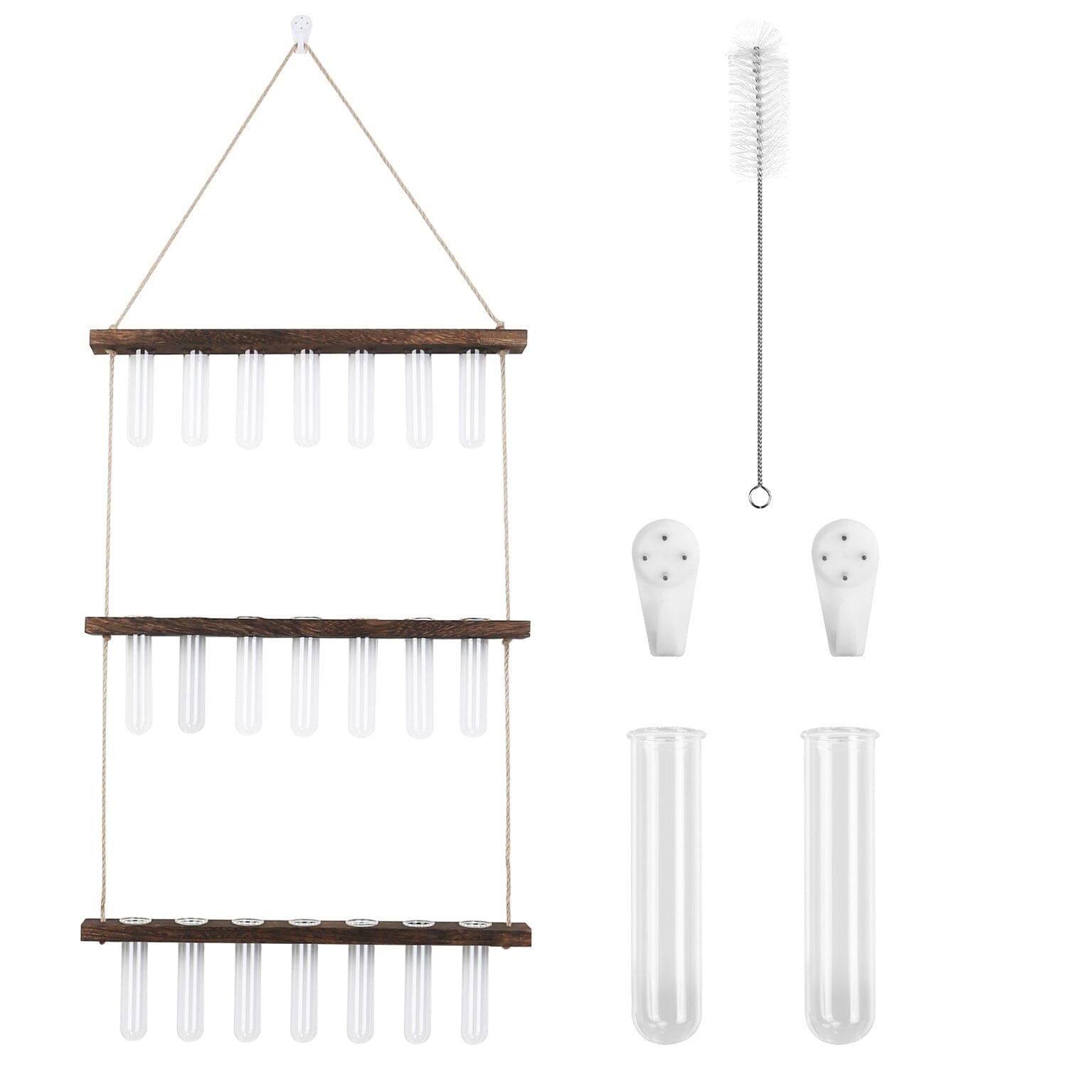 3-Tier Wall Hanging Glass Tube Planter Garden & Patio - DailySale