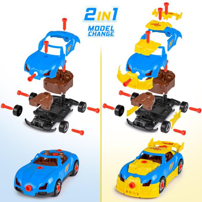 30-Piece: Kids’ Take Apart Racing Car Toy Construction Play Set Toys & Games - DailySale