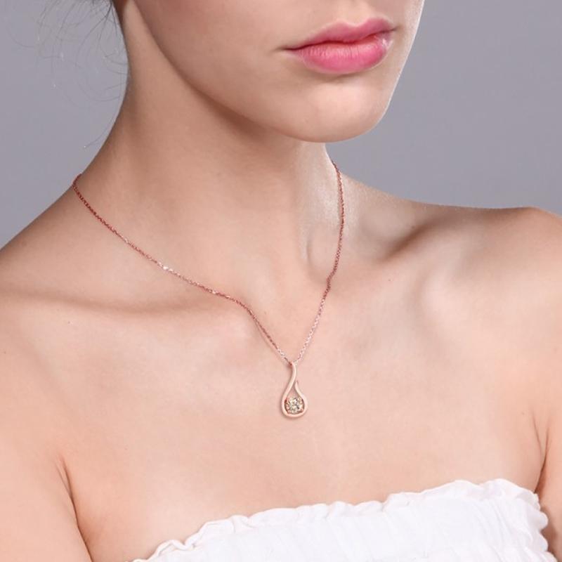 3.00 CTTW Morganite Dangling Drop Harp Shaped Necklace Jewelry - DailySale