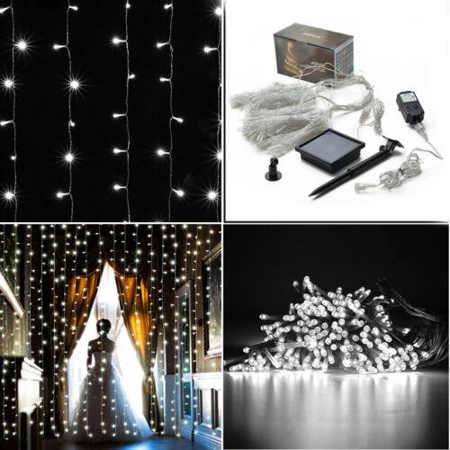 300 LED 3M Waterproof Starry Fairy String Lights with Wall Plug-in Controller Lighting & Decor With Solar Panel - DailySale