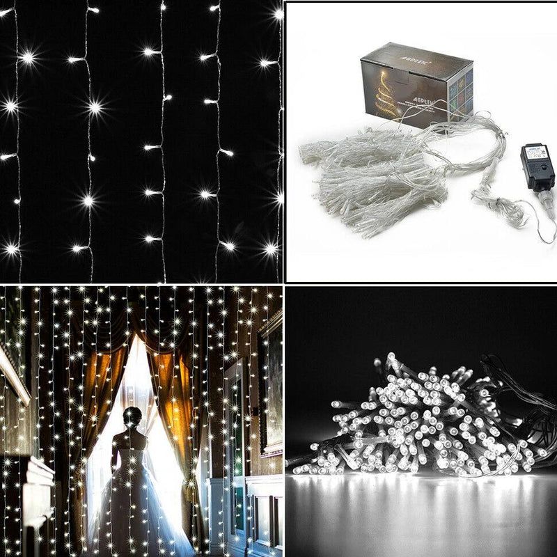 300 LED 3M Waterproof Starry Fairy String Lights with Wall Plug-in Controller Lighting & Decor Without Solar Panel - DailySale