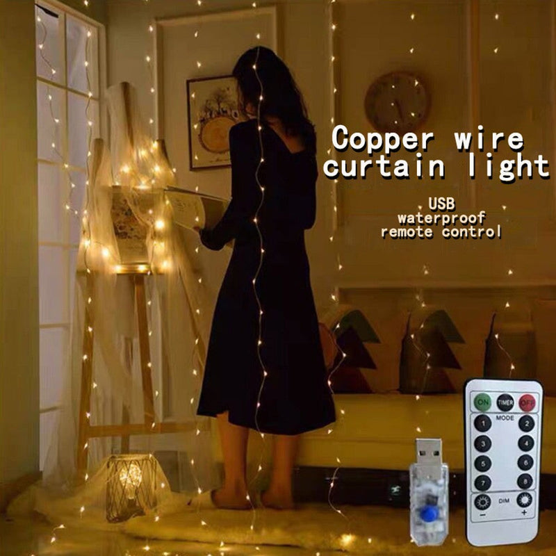 300 LED 8 Mode Indoor/Outdoor String Lights with Remote String & Fairy Lights - DailySale