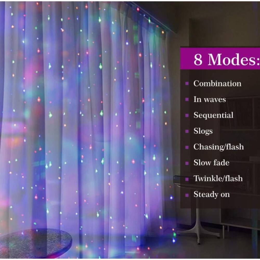 300 LED 8 Mode Indoor/Outdoor String Lights with Remote String & Fairy Lights - DailySale