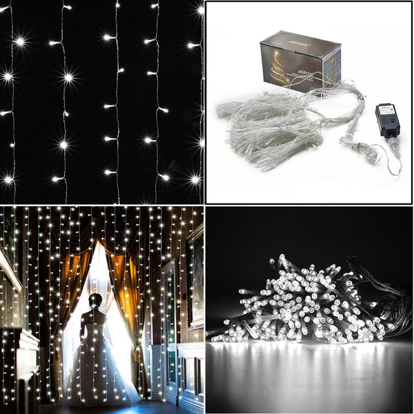 300 LED Curtain Light Safety Voltage Operated - 8 Lighting Modes Lighting & Decor - DailySale