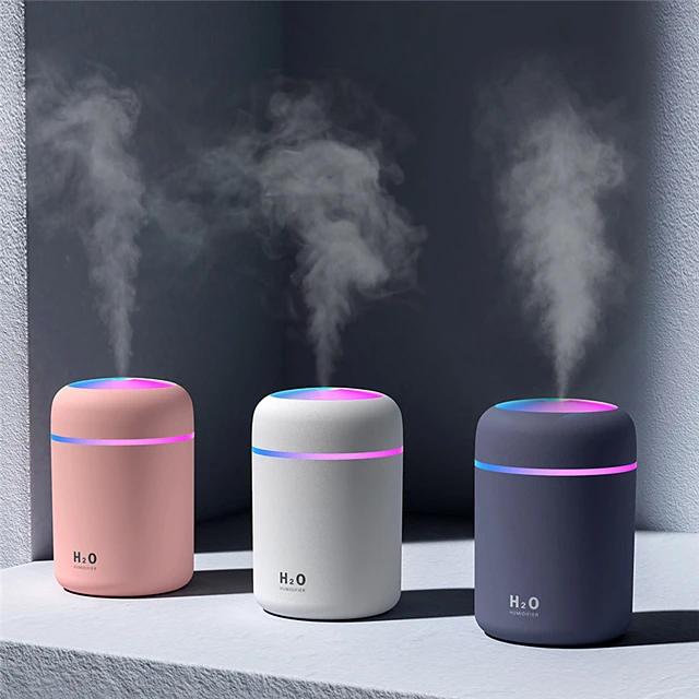300 ML Humidifier USB Ultrasonic Dazzle Cup Aroma Diffuser Cool Mist Maker Wellness - DailySale