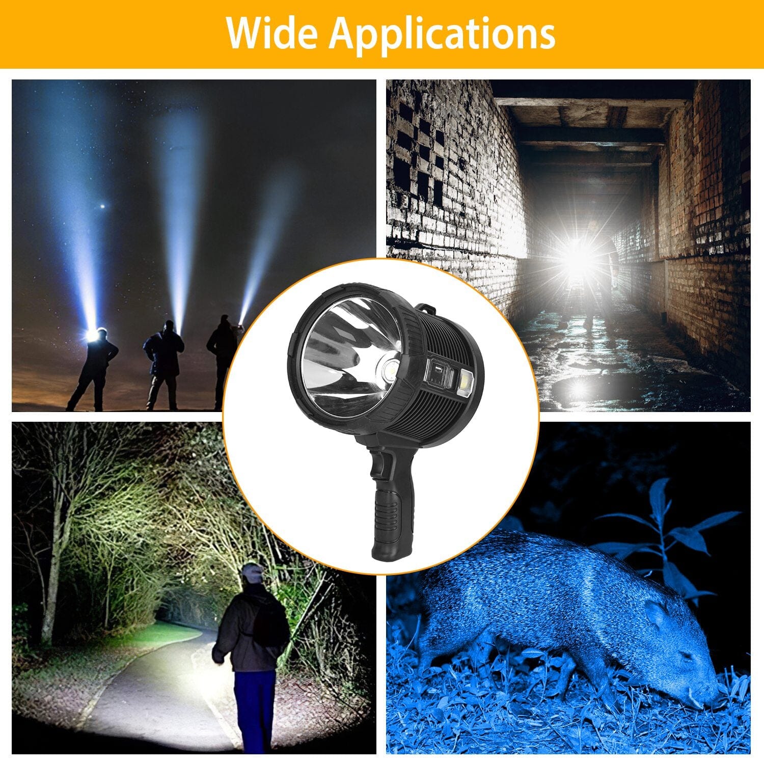 3000LM Rechargeable LED Flashlight Sports & Outdoors - DailySale