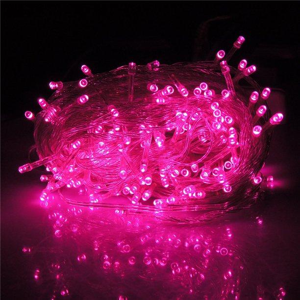 300LED Pink Fairy Curtain String Lights with Controller Lighting & Decor - DailySale