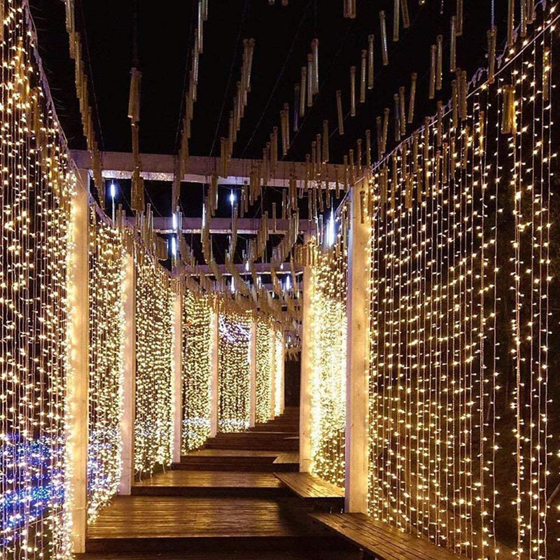 300LED Warm White Starry Fairy String Curtain Light String & Fairy Lights - DailySale