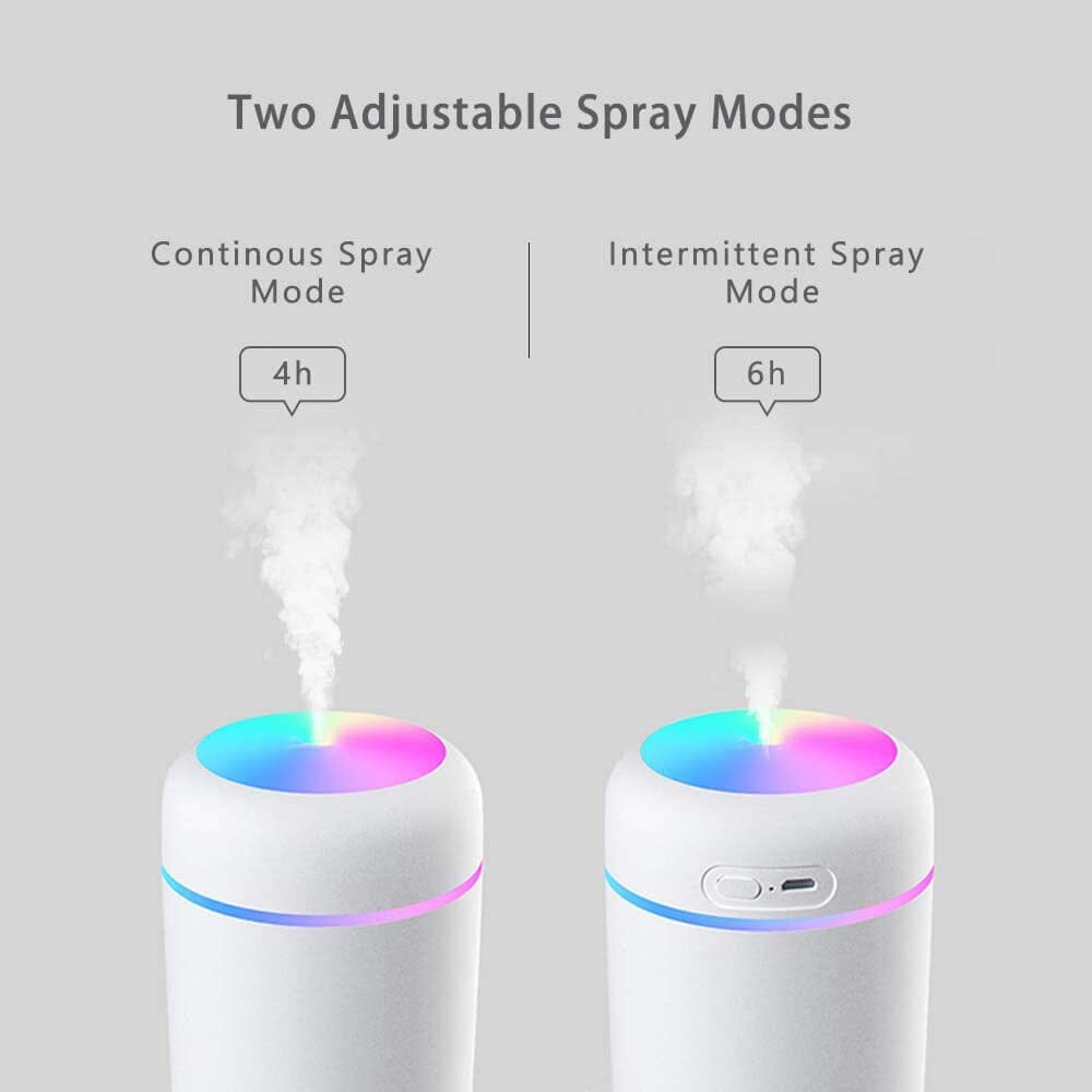 300ml Mini Portable Humidifier Ultra Quiet Aromatherapy Essential Oil Wellness - DailySale