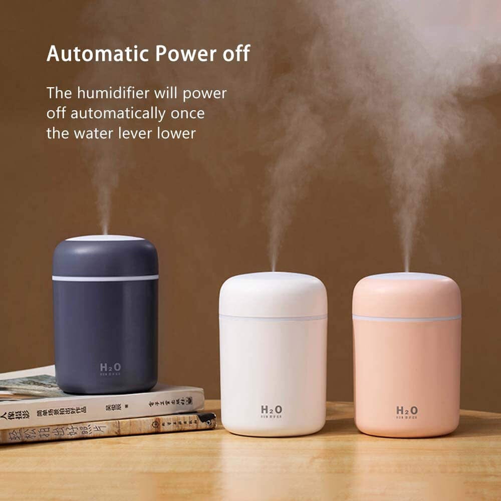 300ml Mini Portable Humidifier Ultra Quiet Aromatherapy Essential Oil Wellness - DailySale