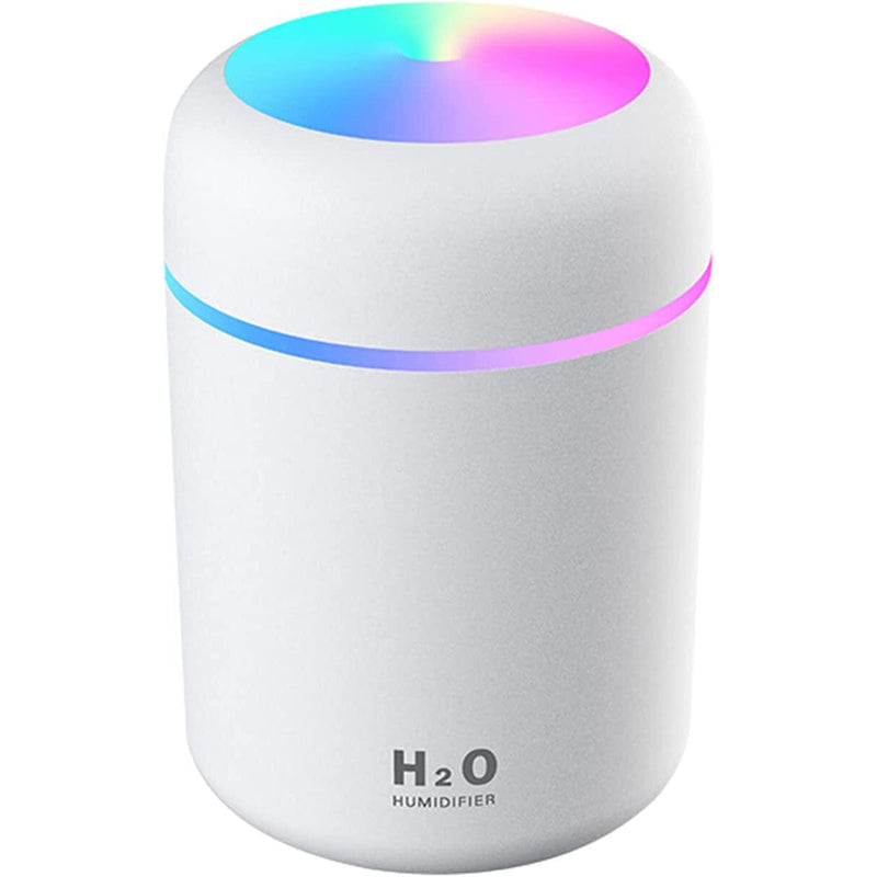 300ml Mini Portable Humidifier Ultra Quiet Aromatherapy Essential Oil Wellness White - DailySale