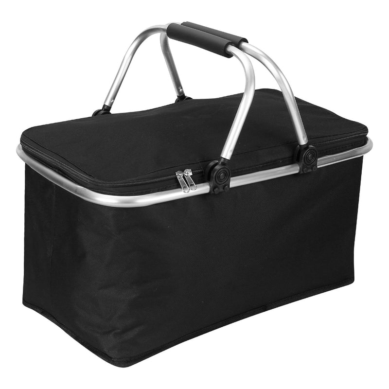 30L Insulated Picnic Basket Cooler Collapsible Food Delivery Storage Bags & Travel - DailySale