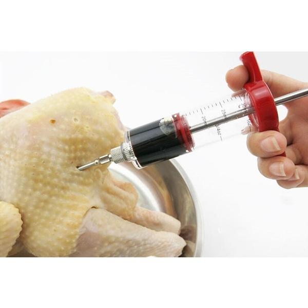 30ml BBQ Meat Marinade Sauce Seasoning Syringe Injector Kitchen & Dining - DailySale