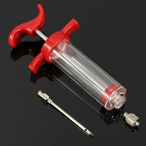 30ml BBQ Meat Marinade Sauce Seasoning Syringe Injector Kitchen & Dining - DailySale