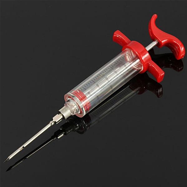 30ml BBQ Meat Marinade Sauce Seasoning Syringe Injector Kitchen & Dining - DailySale