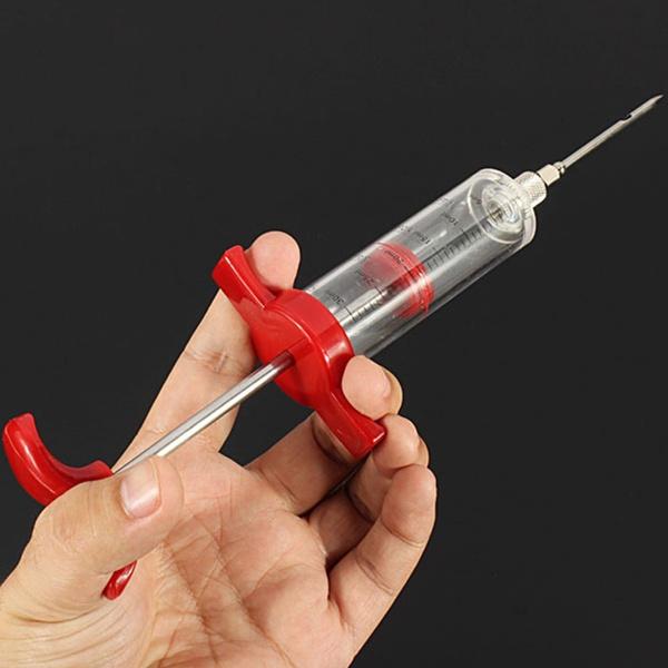 30ml BBQ Meat Marinade Sauce Seasoning Syringe Injector Kitchen & Dining - DailySale