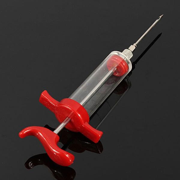 30ml BBQ Meat Marinade Sauce Seasoning Syringe Injector Kitchen & Dining - DailySale