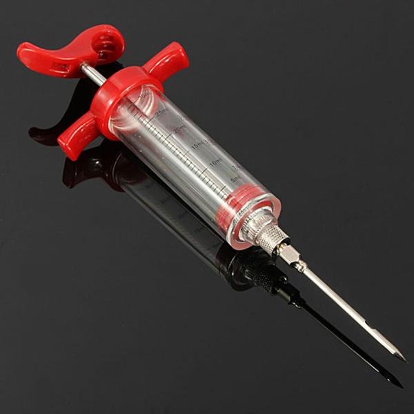 30ml BBQ Meat Marinade Sauce Seasoning Syringe Injector Kitchen & Dining - DailySale