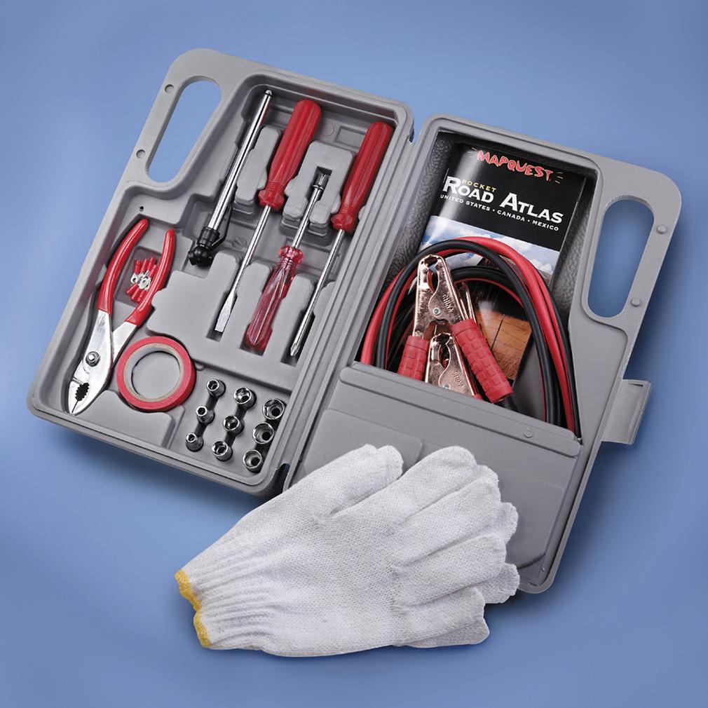 31-Piece: Emergency Roadside Tool Kit Auto Accessories - DailySale