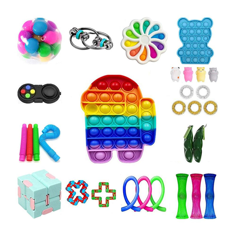 31-Piece: Fidget Sensory Toy Set - Stress Relief for Kids and Adults Toys & Games - DailySale