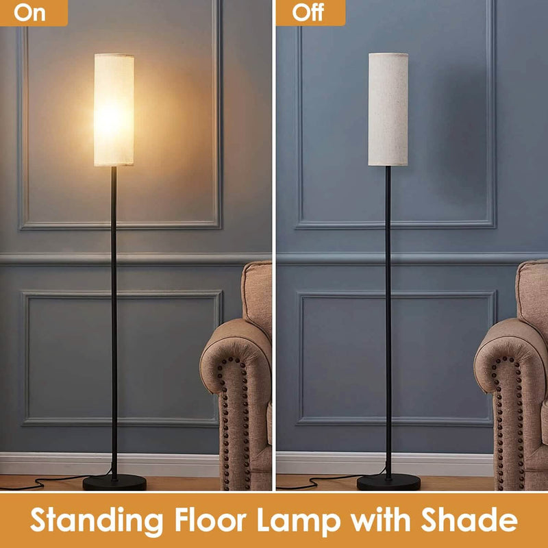 3200K Warm Yellow Light Modern Standing Lamp with Foot Switch 6W Bulb Indoor Lighting - DailySale