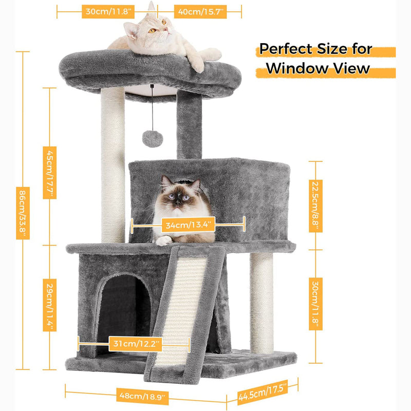 34" Cat Tree Deluxe Tower Pet Supplies - DailySale
