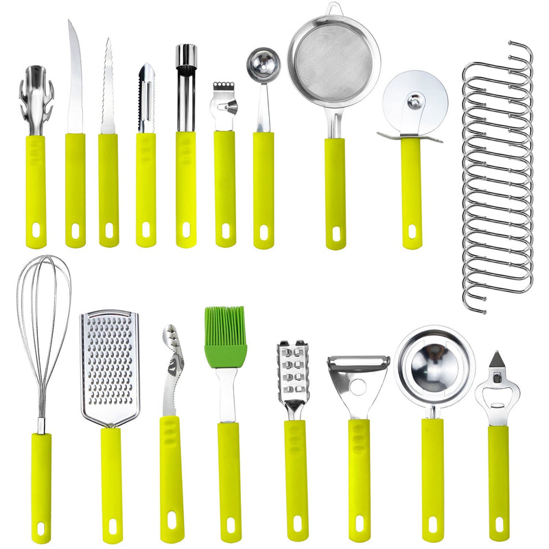 34-Pieces Set: Stainless Steel Kitchen Gadget Tools Set