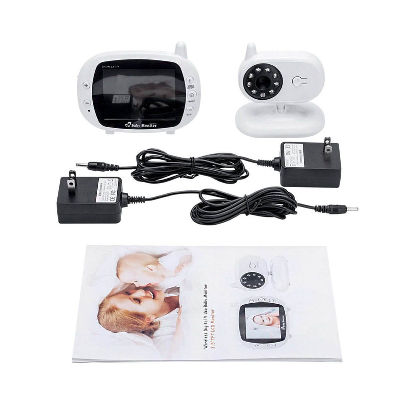 3.5" Audio Video Baby Monitor Wireless Digital Camera Night Vision Safety Viewer Baby - DailySale