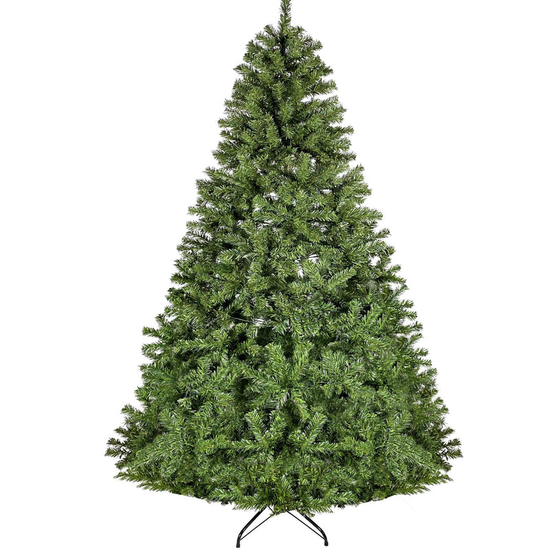 350 LED Solid Color Printed Green Hinged Fraser Fir Artificial Christmas Tree Holiday Decor & Apparel - DailySale