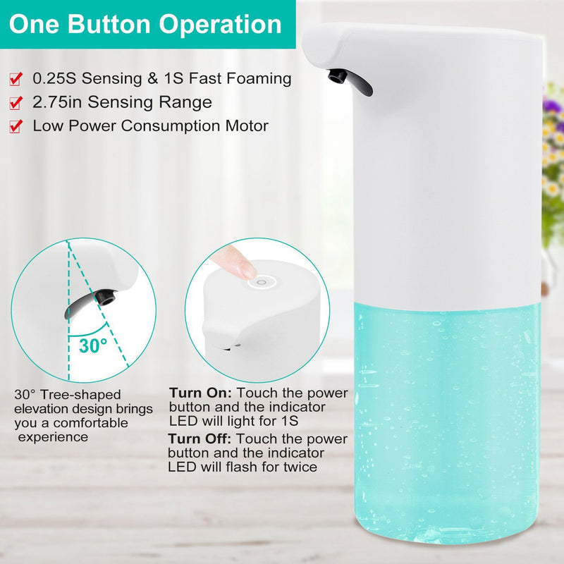 350 ML/14 Oz Automatic Foam Soap Dispenser Bath - DailySale