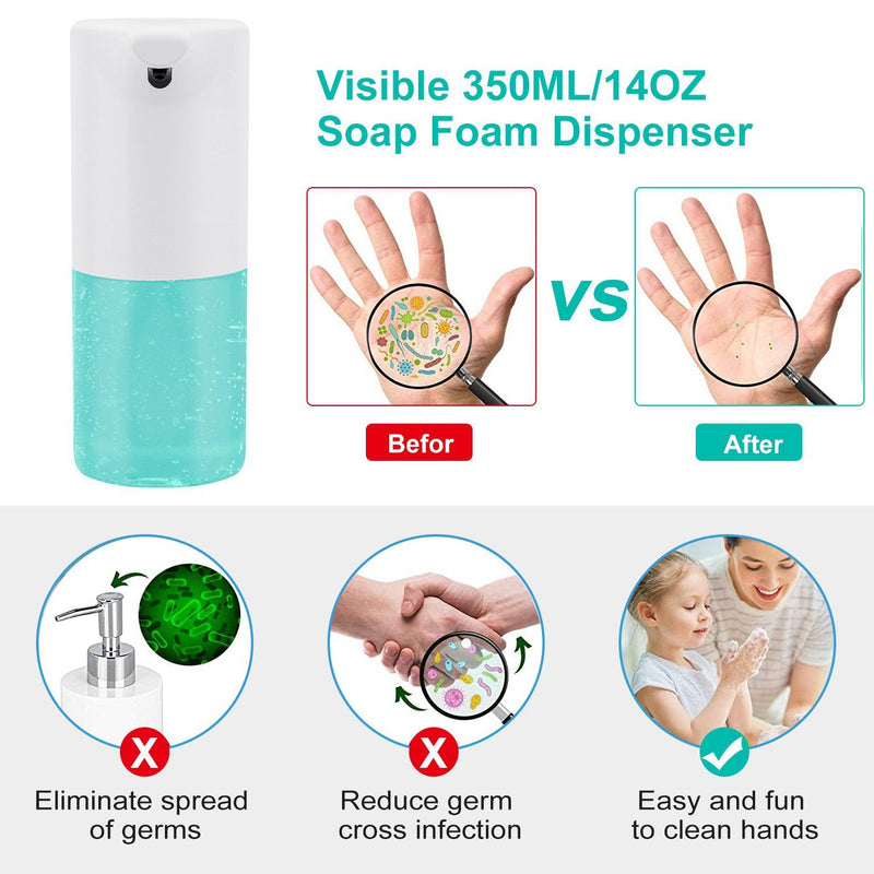 350 ML/14 Oz Automatic Foam Soap Dispenser Bath - DailySale