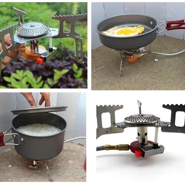 3500W Portable Foldable Outdoor Camping Picnic Gas Burner Steel Stove Sports & Outdoors - DailySale
