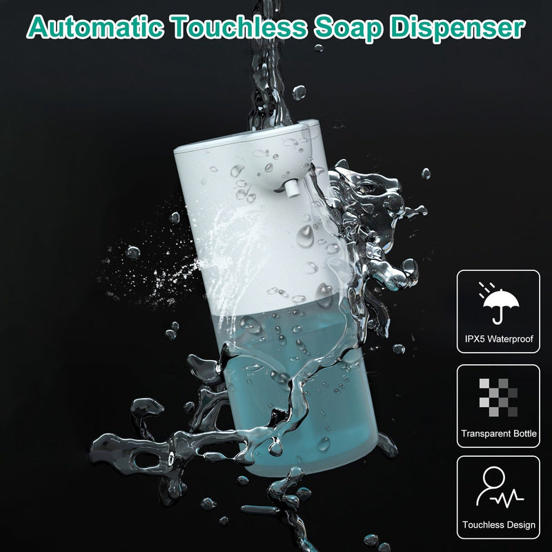 350ml Automatic Foam Soap Dispenser Rechargeable Touchless Bath - DailySale