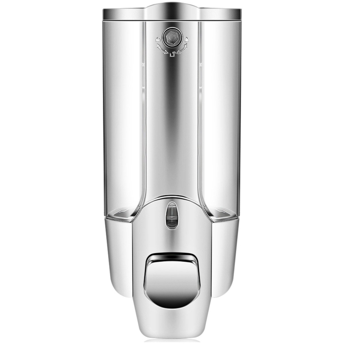 350ml Soap Dispenser Manual Soap Dispenser Wall Mount Home Essentials Silver - DailySale