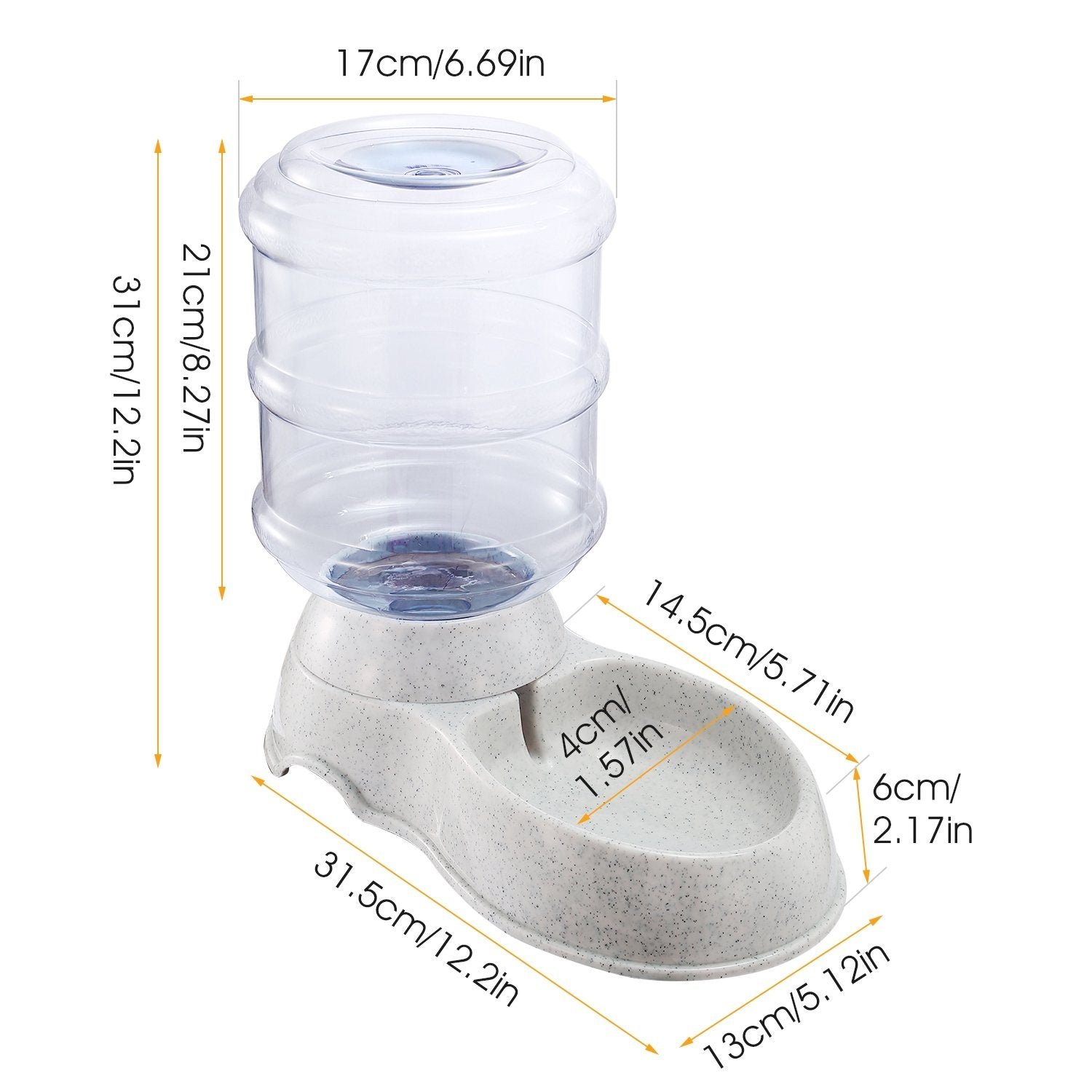 3.5L/1 Gal Pet Water Dispenser Self-Dispensing Pet Supplies - DailySale