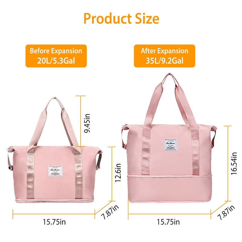 35L/9.2Gal Shoulder Travel Duffle Bag with Luggage Sleeve Bags & Travel - DailySale
