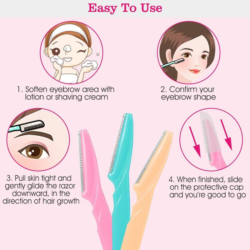 36-Pieces: Women Eyebrow Razor Trimmer Beauty & Personal Care - DailySale