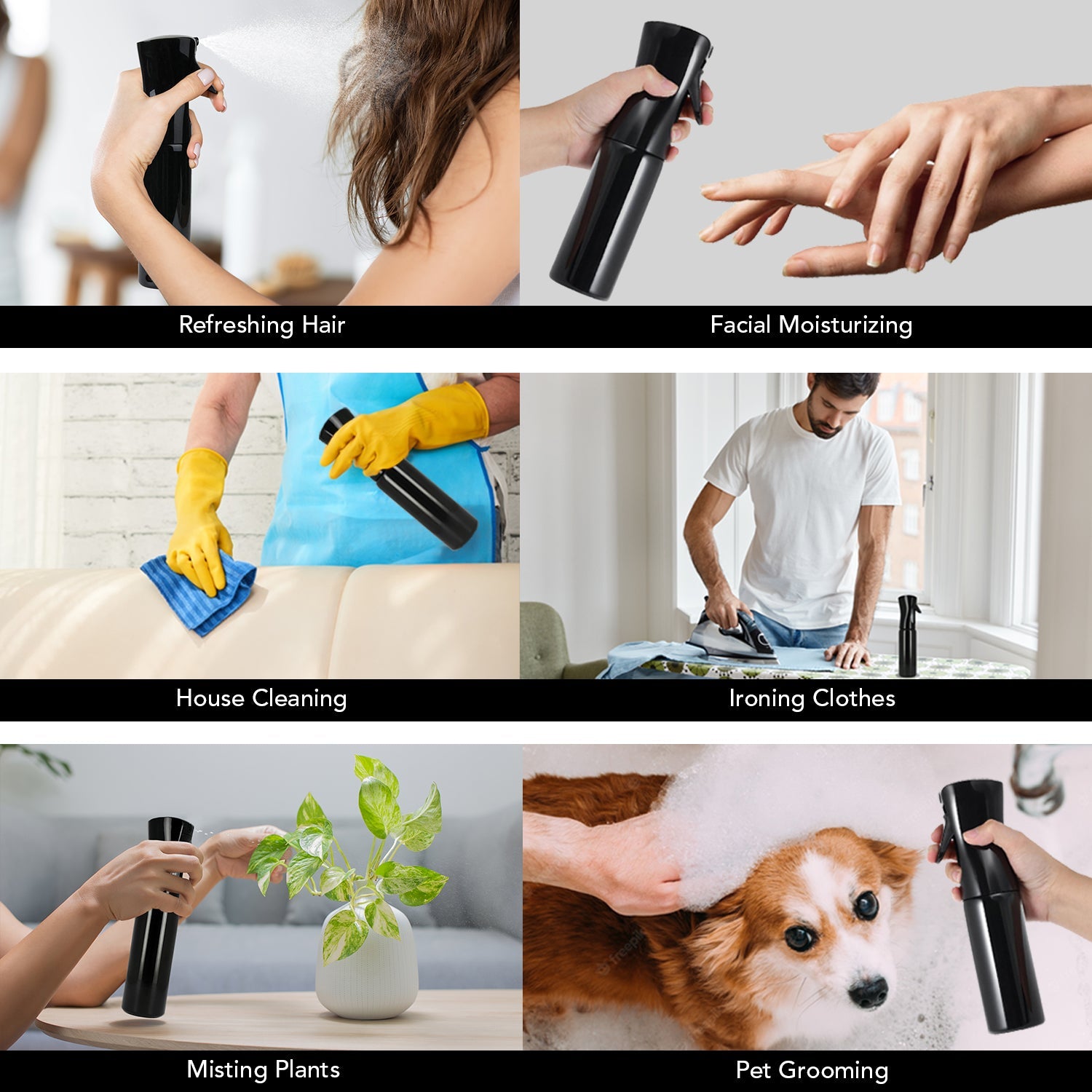 360 Continuous Hair Water Ultra Fine Mister Spray Bottle Beauty & Personal Care - DailySale