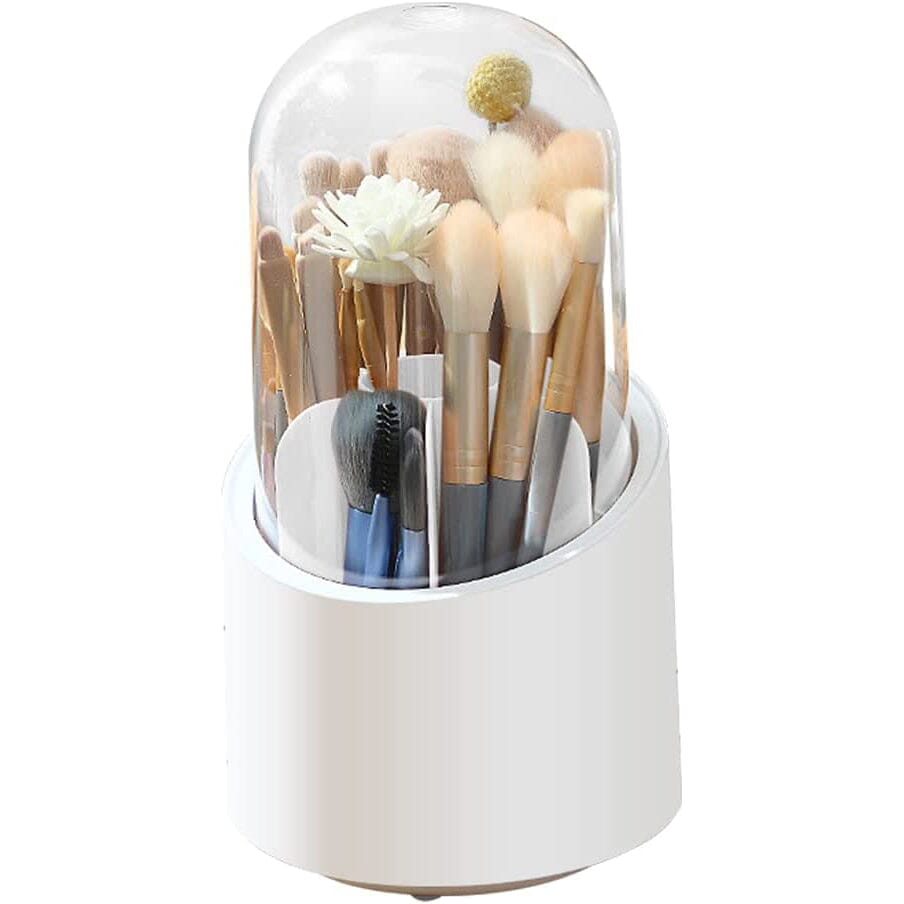 360-Degree Rotating Dustproof Makeup Brush Organizer Beauty & Personal Care - DailySale