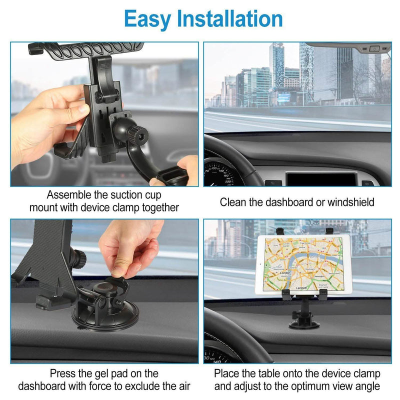 360° Car Windshield Tablet Mount Automotive - DailySale