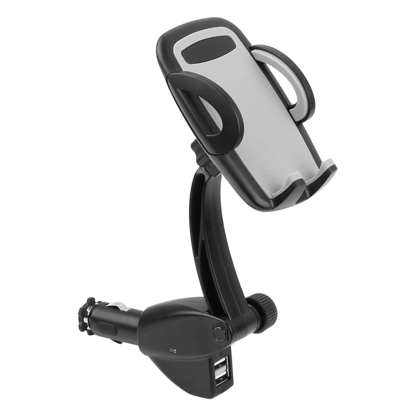 360° Dual USB Smartphone Mounting Car Charger Automotive - DailySale